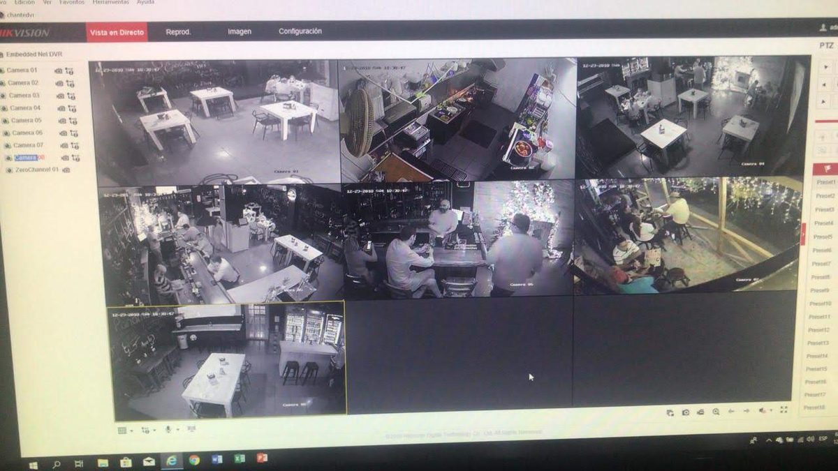 Instalación de cámaras en restaurante — VentasPanama.net
